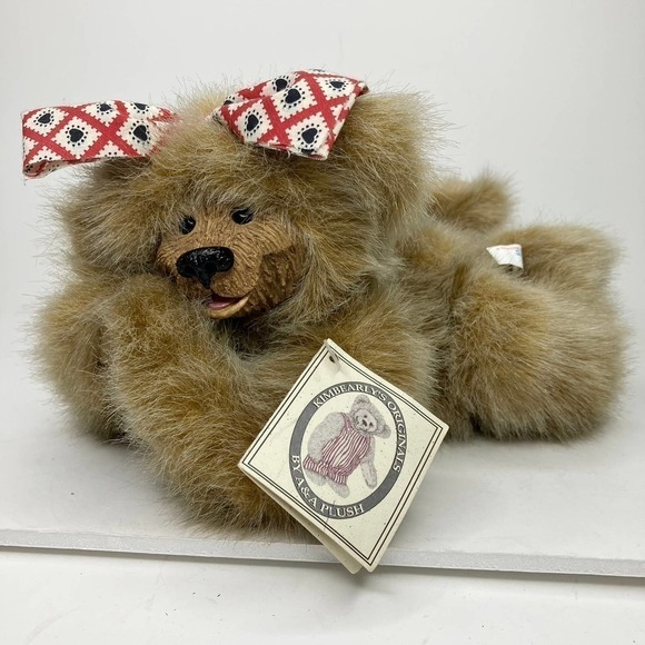 KIMBEARLYS Originals Chelsea Bear Jointed 12" Plush Resin Face Collectible 19023 - Picture 1 of 16